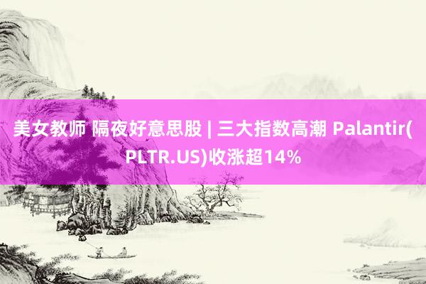 美女教师 隔夜好意思股 | 三大指数高潮 Palantir(PLTR.US)收涨超14%