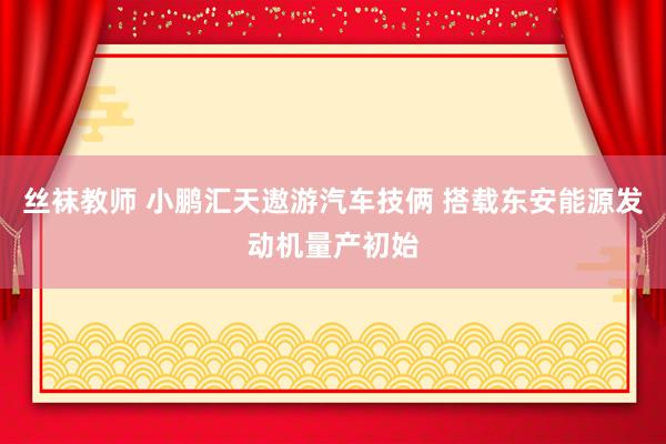 丝袜教师 小鹏汇天遨游汽车技俩 搭载东安能源发动机量产初始