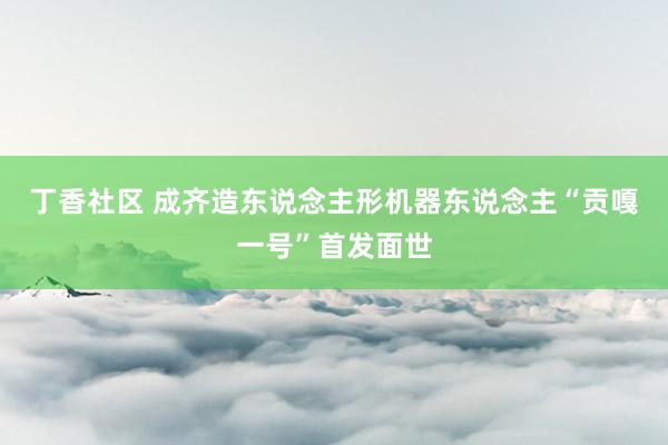 丁香社区 成齐造东说念主形机器东说念主“贡嘎一号”首发面世