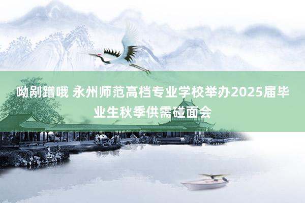 呦剐蹭哦 永州师范高档专业学校举办2025届毕业生秋季供需碰面会